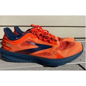 Brooks Launch 9 Men's Running Shoes Orange Blue Sneakers 1103871D854 Size 12.5